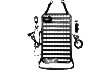 Image of Grey Man Tactical Vehicle Locking Rifle Rack w/SC-6 Mount, Push Button Straps, 15.25 x 25 RMPX, XL Buttstock Cup Kit, Black, GMT-RMP-28-07-08-09