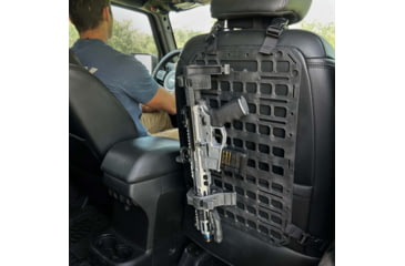 Image of Grey Man Tactical Vehicle Rifle Rack w/Rubber Clamps, 12.25 x 21 RMP, Black, 000293