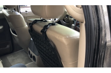 Image of Grey Man Tactical Vehicle Rifle Rack w/Rubber Clamps, 15.25x25 Rigid MOLLE Panel, Buckle Loop-Around, D-Ring, GMT-RMP-28-07-05-01