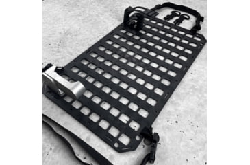 Image of Grey Man Tactical Vehicle Rifle Rack w/XL Buttstock Cup Kit, Rubber Clamp, 15.25 x 25 RMP, Black, 000340