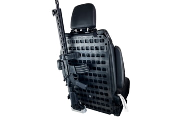 Image of Grey Man Tactical Vehicle Rifle Rack w/XL Buttstock Cup Kit, Rubber Clamp, 15.25 x 25 RMP, Black, 000340