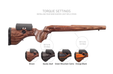 Image of GRS Rifle Stocks Hunter Light Rifle Stocks, Ruger 10/22, Brown, GRS105249