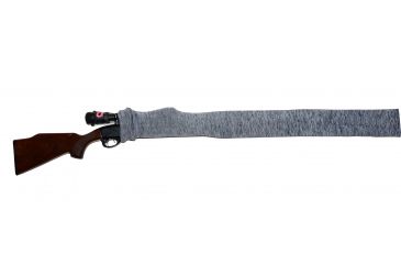 Image of Gun Soc Silicone Treated 52in Shotgun/Rifle Sock, 48-56in, Grey SGSGRY52