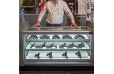 Image of Gun Storage Solutions Gss Back Kiks Attach To Back Of Glass Shelf Pstl Stnd 10-pk