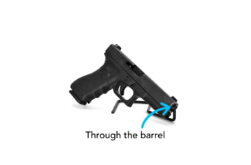 Image of Gun Storage Solutions Gss Back Kiks Attach To Back Of Glass Shelf Pstl Stnd 10-pk