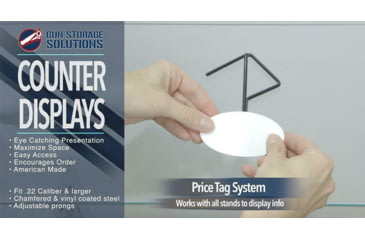 Image of Gun Storage Solutions Gss Blank Paper Oval Tags For Displaying Gun Info 50-pack