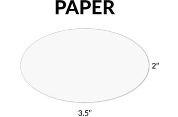 Image of Gun Storage Solutions Gss Blank Paper Oval Tags For Displaying Gun Info 50-pack