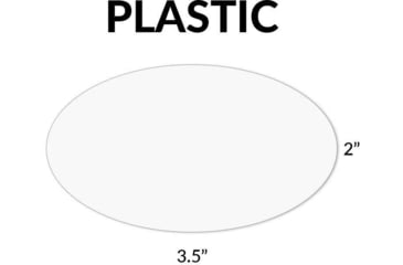 Image of Gun Storage Solutions Gss Blank Plastic Oval Tagsfor Displaying Gun Info 50-pack