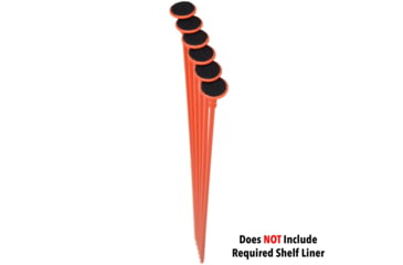 Image of Gun Storage Solutions Gss Orange Rifle Rods .22 Caliber 6-pack