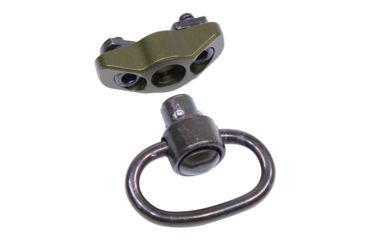 Image of Guntec USA QD Swivel With Adapter For M-LOK System, Gen 2, Anodized Green SWIVEL-MLK-G2-GREEN