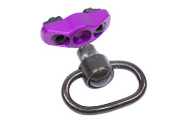 Image of Guntec USA QD Swivel With Adapter For M-LOK System, Gen 2, Anodized Purple SWIVEL-MLK-G2-PURPLE