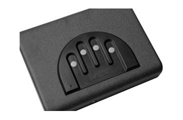 Image of GunVault Microvault Portable Pistol Safe, Keypad Entry, 1x9V Battery, Black, MV500-STD