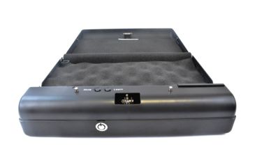 Image of GunVault Microvault Portable Pistol Safe, Keypad Entry, 1x9V Battery, Black, MV500-STD