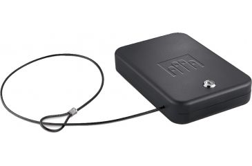 Image of Gunvault Nanovault Portable Hand Gun Safe w/ Key Lock System, 9.5x6.5x1.75in - NV200