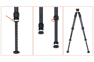 Image of Gunwerks Elevate Ti Carbon Fiber Bipod