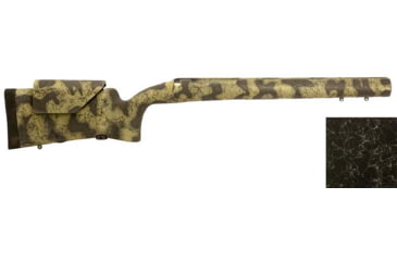 Image of H-S Precision Remington 700 BDL Varmint Adjustable Cheek Piece Rifle Stock, Carbon Fiber Barrel Contour, Vertical Grip, SA, RH, Black/Grey, 32.3in O.A.L., 13.5in L.O.P., PSL155-Black/Grey