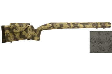 Image of H-S Precision Remington 700 BDL Varmint Adjustable Cheek Piece Rifle Stock, Carbon Fiber Barrel Contour, Vertical Grip, SA, RH, Grey/Black, 32.3in O.A.L., 13.5in L.O.P., PSL155-Grey/Black