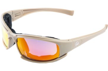 Image of Hackett Equipment Hackett Tactical Shooting Glasses/goggles 4 Lenses Tan
