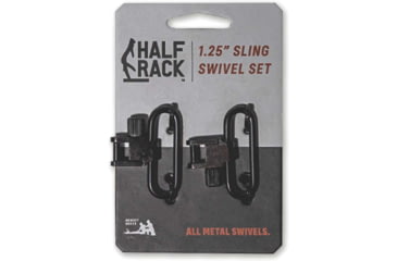 Image of HALF RACK Sling Swivel Set, 2 Psc, 1.25 in, Black, Small, HR1149