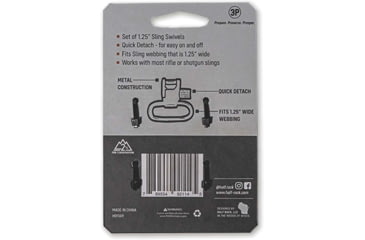 Image of HALF RACK Sling Swivel Set, 2 Psc, 1.25 in, Black, Small, HR1149