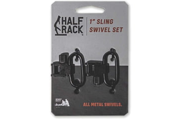 Image of HALF RACK Sling Swivel Set, 2 Psc, 1 in, Black, Small, HR1148