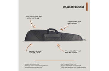 Image of HALF RACK Wazee Long Gun Large Case, Rifle, Black, HR1001