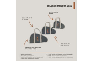 Image of HALF RACK Wildcat Handgun Case, Dark Grey/Light Grey/Orange, Small, HR1022