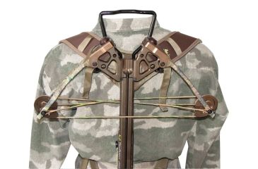 Image of Heavy Hauler Outdoor Gear Backpacker Neoprene Sling, w/ hip quiver holster, Brown HH0080