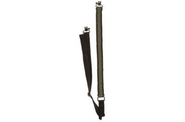 Image of Heavy Hauler Outdoor Gear Braided Paracord Adjustable Sling, Olive Drab/Black HH0108