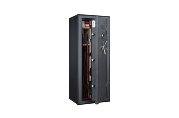 Image of USED Heritage Security Products 24 Gun Fire and Water Safe with E-Lock, Santex Silver, Oversized, 24ESSH, EDEMO1, Used, Condition Like New, Inspect and Rebox