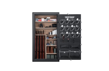 Image of Heritage Security Products 64 Gun Fire and Waterproof Gun Safe with E-Lock, Black Santex, Oversized, 64EBH