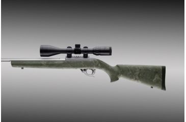 Image of Hogue Ruger 10/22 Rubber O.M. Stock Magnum action with .920 Dia. Barrel Ghillie Green 22830