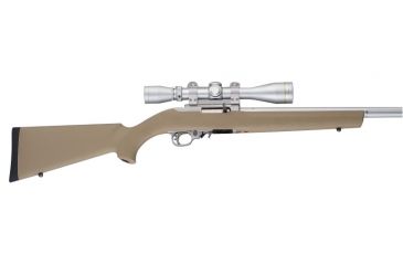 Image of Hogue Ruger 10/22 Rubber OverMolded Stock for Standard Barrel Channel, Flat Dark Earth, 22300
