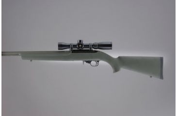 Image of Hogue Ruger 10/22 .920in Diameter Barrel Rubber OverMolded Stock, OD Green, 22210