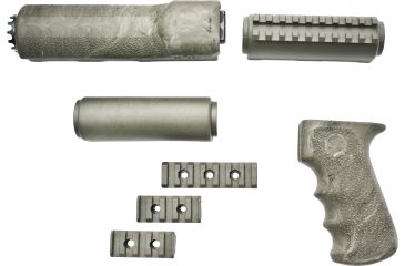 Image of USED Hogue OverMolded Grip/Forend Kit, Ghillie Green - AK-47/AK-74 Standard Chinese and Russian - 74808, EDEMO1, Used, Condition Like New, Inspect and Rebox