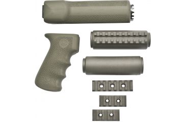 Image of Hogue Ak 47ak 74 Standard Chinese And Russian Kit Overmolded Grip And Forend Od Green 74208 1h Gu 74208