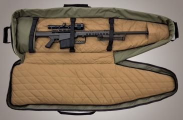 Image of HOGUE Gear 50 Cal BFG Bag w/ Front Pocket and Handles, OD Green 16in. Tall 64in. Long 59551
