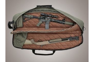 Image of HOGUE Gear Extra Large Double Rifle Bag w/ Front Pocket and Handles, OD Green 10in. Tall 52in. Long 59491
