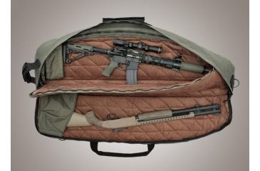 Image of HOGUE Gear Large Double Rifle Bag w/ Front Pocket and Handles, OD Green 10in. Tall 46in. Long 59471