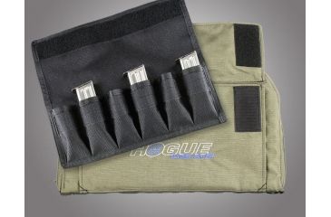 Image of HOGUE Gear Large Pistol Bag w/ Front Pocket and 6 Magazine Pouch, OD Green 10in. Tall 16in. Long 59261