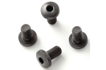 Image of Hogue Grip Screws For Government and Officers Models Hex Head Black Package of Four 45009