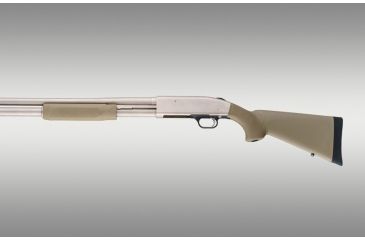 Image of Hogue Mossberg 500 12 Gauge OverMolded Shotgun Stock Kit with Forend, Flat Dark Earth 05312