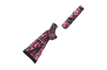 Image of Hogue Mossberg 500 Overmolded Stock Kit, Forend Muddy Girl Camo 196042