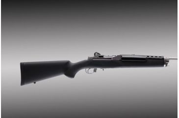 Image of Hogue Ruger Mini 14/30 and Ranch Rifle Stock, Rubber overmolded synthetic, Black, 78000