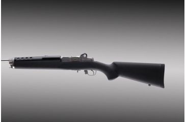Image of Hogue Ruger Mini 14/30 and Ranch Rifle Stock, Rubber overmolded synthetic, Black, 78000
