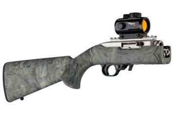 Image of Hogue Ruger 10/22 Takedown Rubber OverMold Stock w/ STD Barrel Channel Ghillie Green, 21840