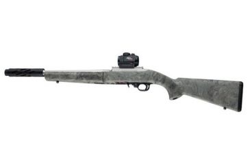 Image of Hogue Ruger 10/22 Takedown Rubber OverMold Stock w/ STD Barrel Channel Ghillie Green, 21840