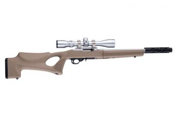 Image of Hogue Ruger 10/22 Takedown Thumbhole Rubber OverMold Stock w/ STD Barrel Channel Flat Dark Earth, 21360