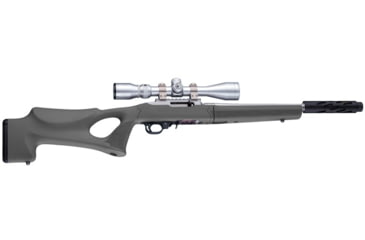 Image of Hogue Ruger 10-22 Takedown Thumbhole Rubber Overmolded Forend Only w/ Standard Barrel Channel, Slate Grey, 21262