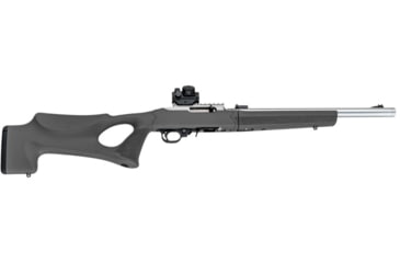 Image of Hogue Ruger 10-22 Takedown Thumbhole Rubber Overmolded Stock w/ .920in Diameter Barrel Channel, Slate Grey, 21272